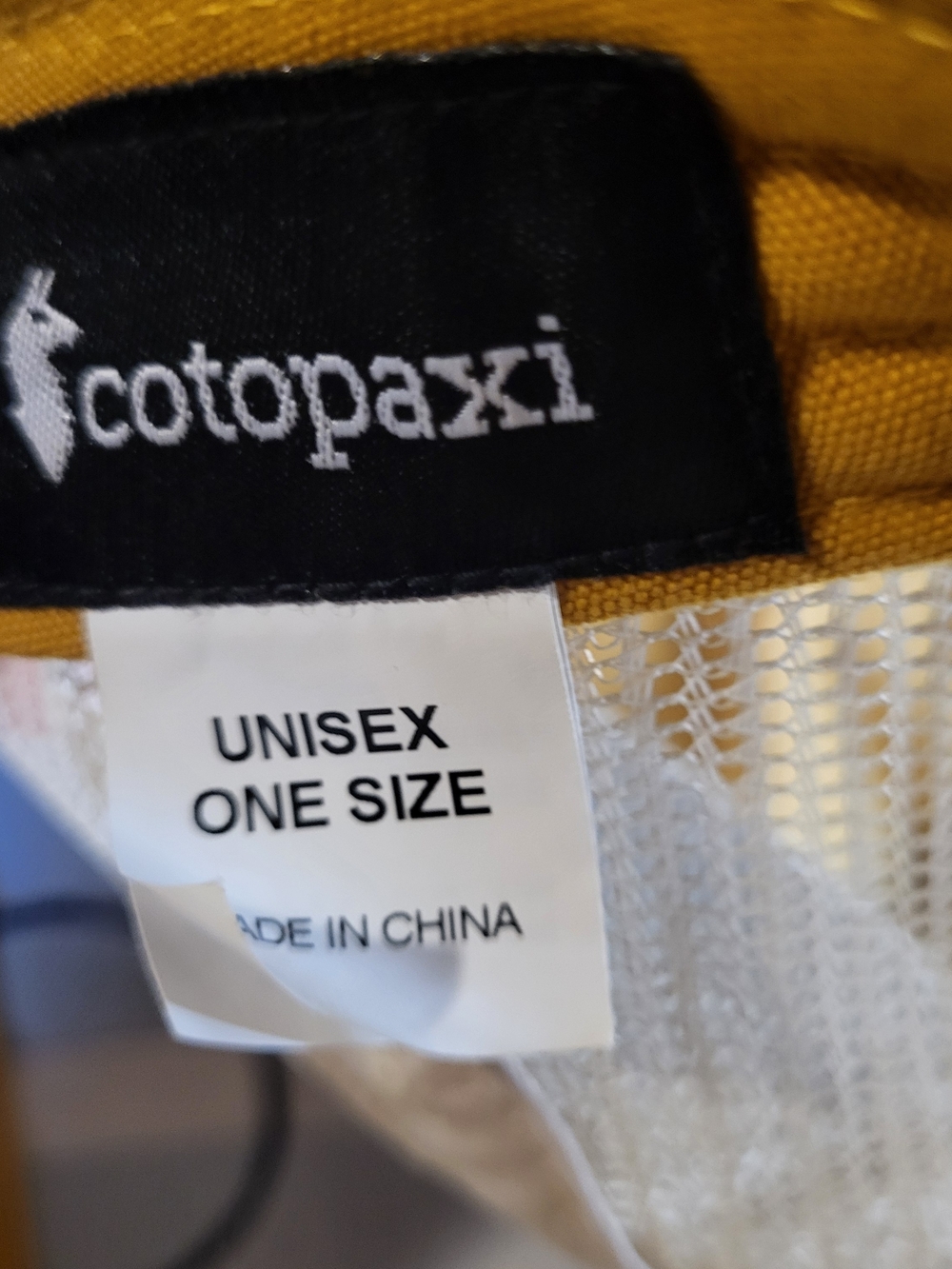 EUC Cotopaxi Mustard Yellow Mesh Patch Trucker Hat - Picture 5 of 8